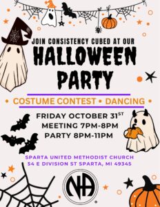 Consistency Cubed Halloween Party @ Sparta United Methodist Church | Sparta | Michigan | United States