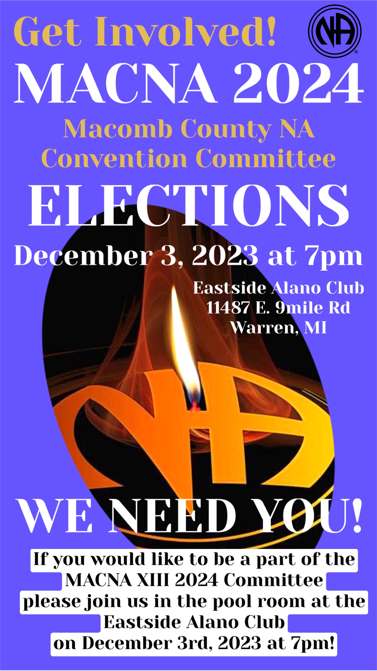 Convention elections @ Eastside Alano Club | Warren | Michigan | United States
