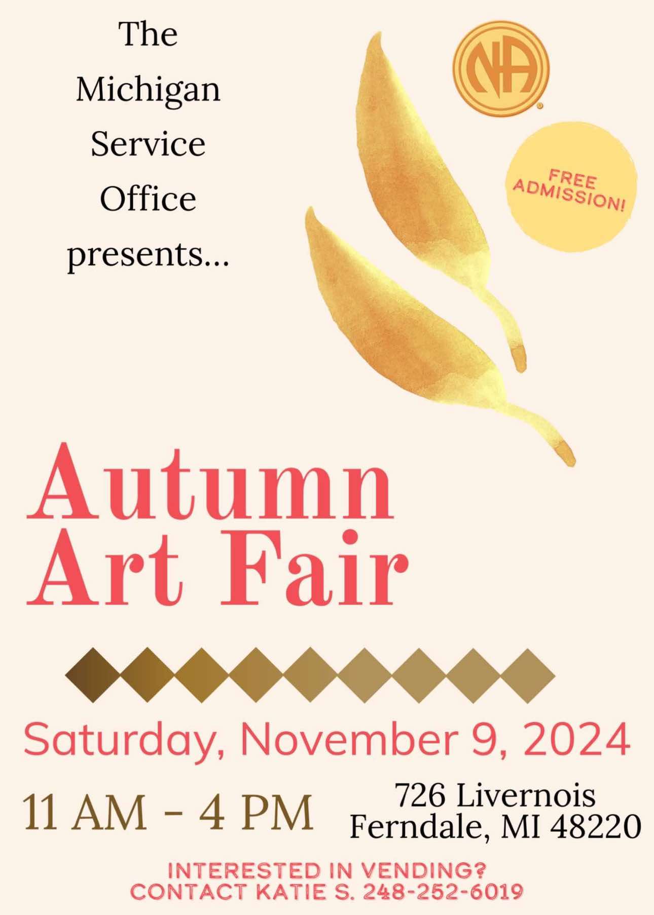 Autumn Art Fair @ Michigan Service Office | Ferndale | Michigan | United States