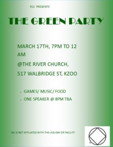 911 presents THE GREEN PARTY @ The River Church | Kalamazoo | Michigan | United States