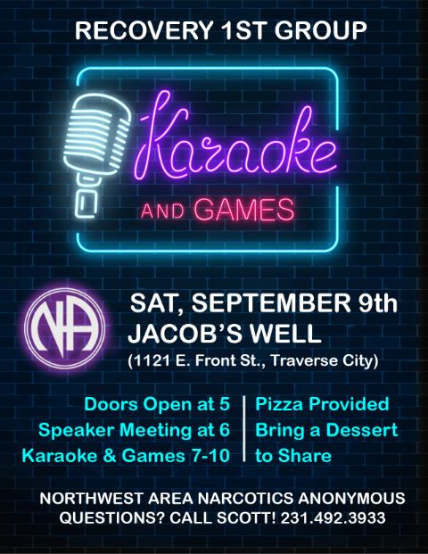 Recovery First Karaoke Party @ Jacob’s Well | Traverse City | Michigan | United States