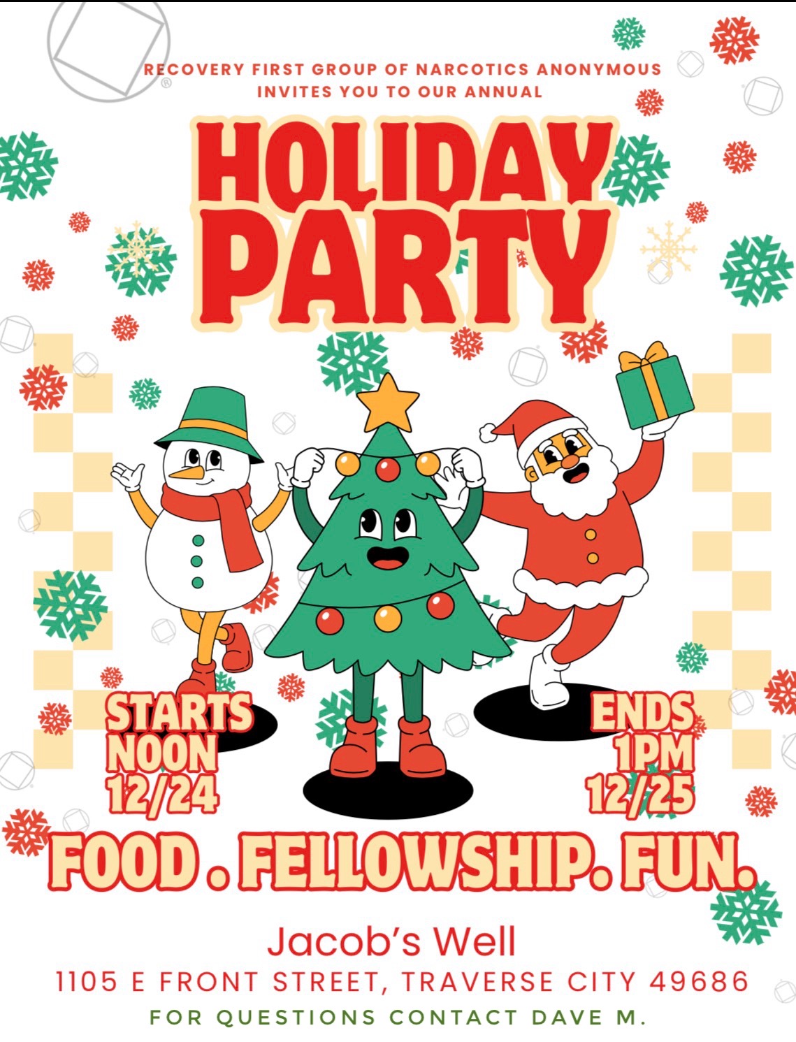 Recovery First Annual Holiday Marathon Party @ Faith Reformed Church | Traverse City | Michigan | United States