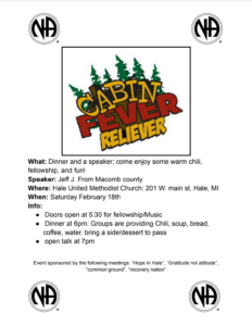 Cabin Fever Reliever @ Hale United Methodist Church | Hale | Michigan | United States