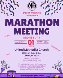 Detroit West Marathon Meeting @ United Methodist Church | Detroit | Michigan | United States