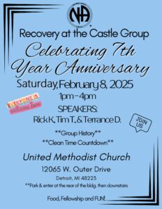 Recovery at the Castle Group - 7th Year Anniversary @ United Methodist Church | Detroit | Michigan | United States