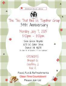 34th Anniversary – Ties That Bind Us Together Group @ Sinai Grace Hospital | Detroit | Michigan | United States