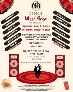 Detroit West Area – Speaker Jam & Dance @ Detroit Unity Temple | Detroit | Michigan | United States