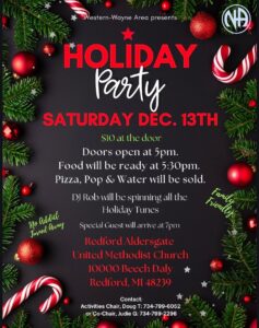 Western Wayne Area Holiday Party @ Redford Aldersgate United Methodist Church | Michigan | United States