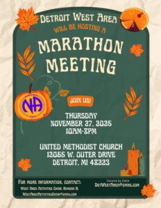 Detroit West Area – Marathon Meeting @ United Methodist Church | Detroit | Michigan | United States