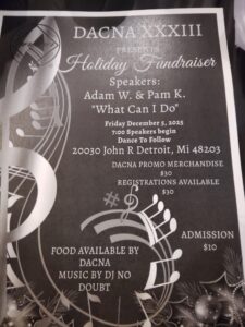 DACNA XXXIII Holiday Fundraiser @ Greater Detroit Community Outreach Center | Highland Park | Michigan | United States
